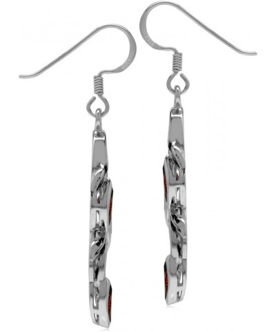 Marquise Shape Gemstones 925 Sterling Silver Leaf Vintage Inspired Dangle Earrings Jewelry for Women natural red garnet $15.8...