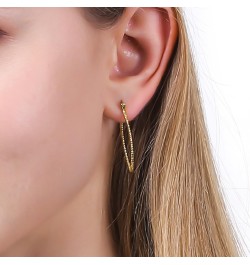 Gold Hoop Earrings Glod Oval Hoop Earrings 14k Gold Hoop Earrings $8.09 Earrings