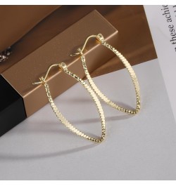 Gold Hoop Earrings Glod Oval Hoop Earrings 14k Gold Hoop Earrings $8.09 Earrings