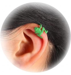 Frog Ear Cuffs Earrings for Women Frog Earrings Frog Clips on Earrings for Teen Girls Colorful Mushroom Earrings Animal Earri...