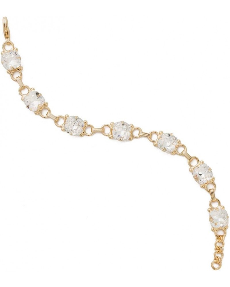 Essentials Eyelet Line Bracelet Crystal Bright Gold-Tone $19.05 Bracelets