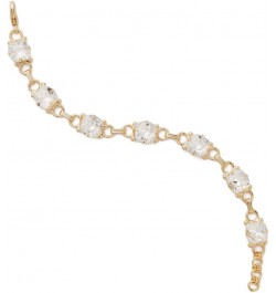 Essentials Eyelet Line Bracelet Crystal Bright Gold-Tone $19.05 Bracelets