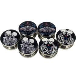 Set of 3 pairs Screw on Picture Plugs - (Eternally Yours, The Lovers, Death Moth) - All 3 pairs included 4g (5mm) $11.04 Body...