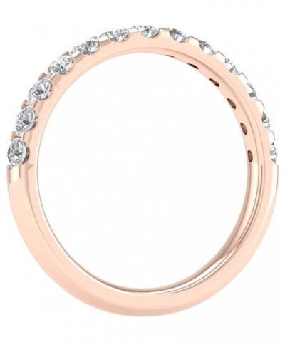 1/2 Carat Round Diamond Wedding Band Ring in 14K Gold - IGI Certified (I1-I2 Clarity) Rose Gold $207.00 Bracelets