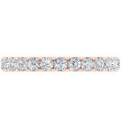 1/2 Carat Round Diamond Wedding Band Ring in 14K Gold - IGI Certified (I1-I2 Clarity) Rose Gold $207.00 Bracelets