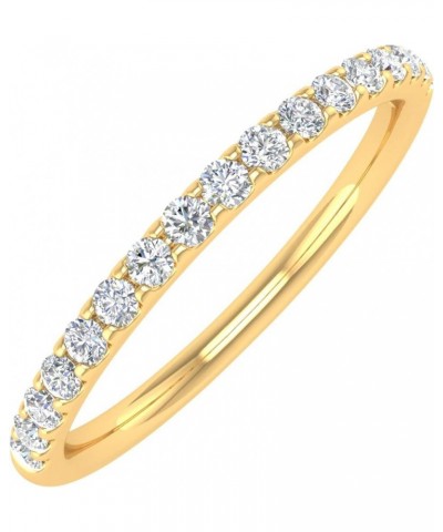 1/4 Carat Diamond Womens Wedding Band in 14K Gold (I1-I2 Clarity) Yellow Gold $81.60 Bracelets