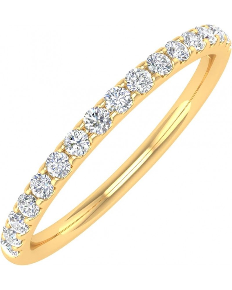 1/4 Carat Diamond Womens Wedding Band in 14K Gold (I1-I2 Clarity) Yellow Gold $81.60 Bracelets