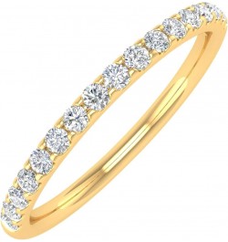 1/4 Carat Diamond Womens Wedding Band in 14K Gold (I1-I2 Clarity) Yellow Gold $81.60 Bracelets