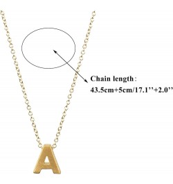 Necklace Chain for Women Girls Initial Necklace Gold Plated Initial Necklace A Z 26 Alphabet Letter Dainty Necklaces For Wome...