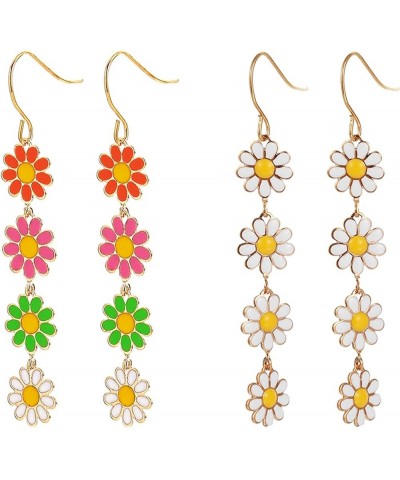 Sunflower Earrings for Woman Drop Dangle Sunflower Earrings Daisy Earrings Sunflower Jwerey for Girls Gifts For Teen Girls A:...