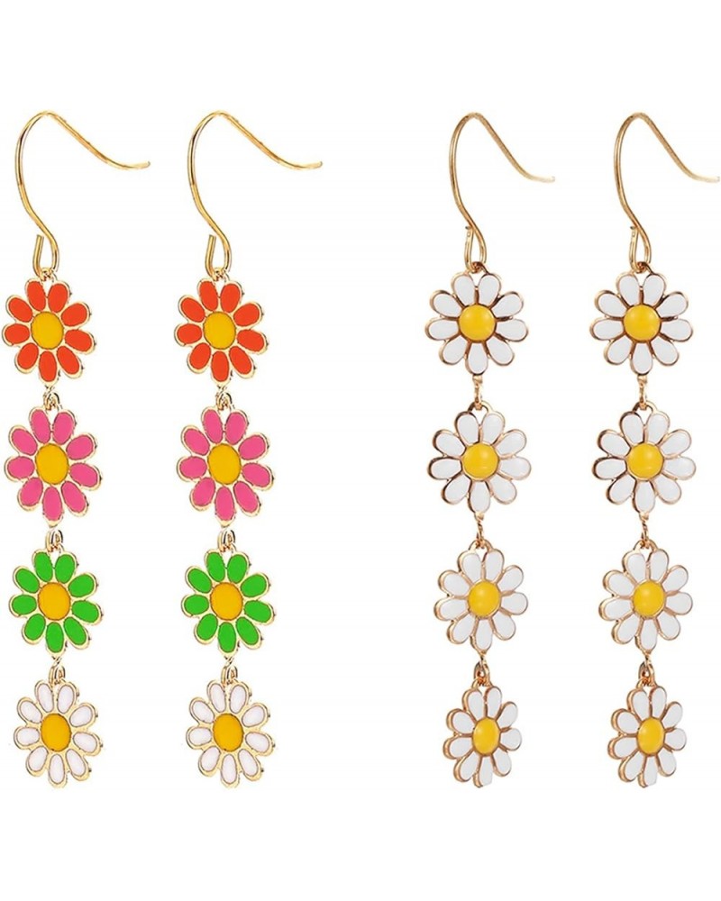 Sunflower Earrings for Woman Drop Dangle Sunflower Earrings Daisy Earrings Sunflower Jwerey for Girls Gifts For Teen Girls A:...