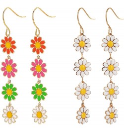 Sunflower Earrings for Woman Drop Dangle Sunflower Earrings Daisy Earrings Sunflower Jwerey for Girls Gifts For Teen Girls A:...