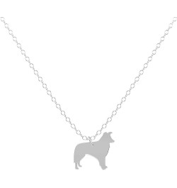 Sterling Silver 14k Gold/Rose Gold Necklace, Rottweiler, Great Dane, Pitbull, Border Collie, German Shepherd, Australian Shep...