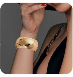 Gold Cuff Bangle Bracelet for Women Chunky Gold Cuff Bracelets Adjustable Wrist Bracelet Fashion Trendy Jewelry for Women D $...