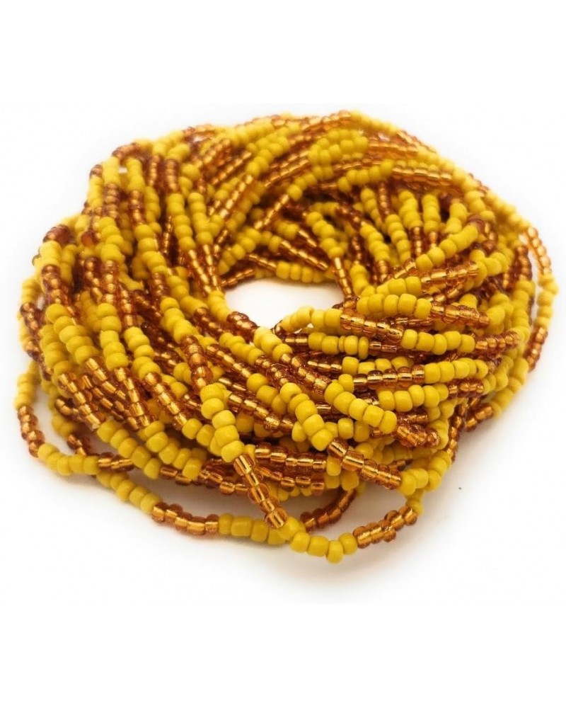 Santeria Bead Necklace - Single Strand Eleke, One dozen Oshun $27.72 Necklaces