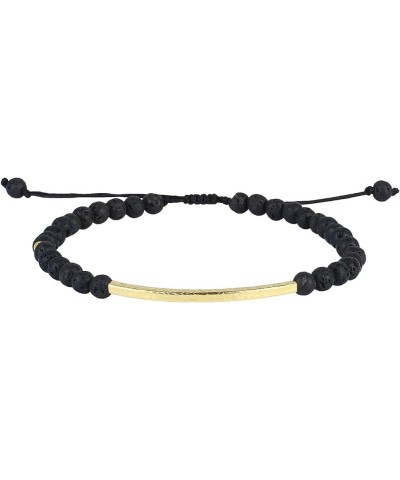 Friendship Bracelets Handmade Single Strand Gold Beaded Bar Bracelets Chic Bangle Black K $7.12 Bracelets