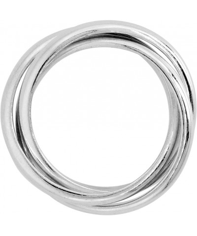 Sterling Silver Rolling Ring w/ 5 mm Domed Bands Handmade $24.48 Rings