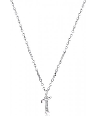 925 Sterling Silver Initial Necklace for Women Girls, Dainty Tiny Necklace with Letter A-Z T $16.23 Necklaces