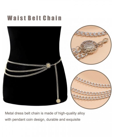 Layered Waist Belt Chain Silver Metal Belly Chain Dress Belt Long Tassel Body Chains Jewelry Accessories for Women and Girls ...