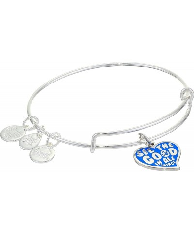 Barbie Charm Bangle Bracelet One Size Shiny Silver $16.74 Bracelets