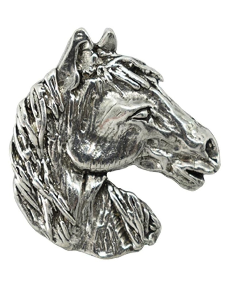 Handcrafted Horse Brooch and Lapel Pins for Equestrians and Riders - Arabian Stallion, Sclydesdale, Bronc, Colt, Mule - Head,...