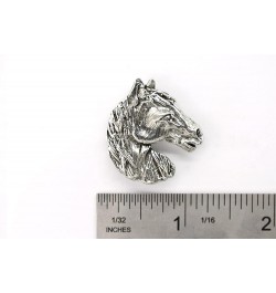 Handcrafted Horse Brooch and Lapel Pins for Equestrians and Riders - Arabian Stallion, Sclydesdale, Bronc, Colt, Mule - Head,...