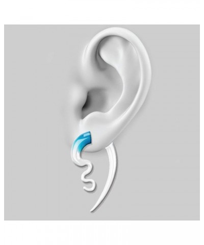 2PC Glass Ear Tapers Plugs 4G-14mm Handmade Hanger Gauges Piercing Jewelry Set 14mm (9/16"), Aqua White $10.82 Body Jewelry