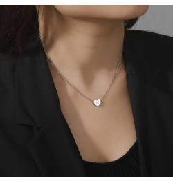 Initial Necklaces For Women,18k Gold Plated Necklace Tiny Initial Necklace Womens Necklaces Cute Necklace Gift N Silver $4.63...