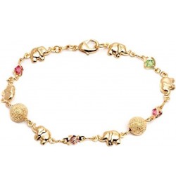 18K GOLD PLATED ELEPHANT BRACELET 7,5"/18K BANO DE ORO PULSERA DE ELEFANTE 7.5 $9.17 Bracelets