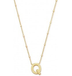 Letters A-Z Pendant Necklace for Women, Fashion Jewelry, 14k Gold-Plated Brass Letter Q $36.30 Necklaces