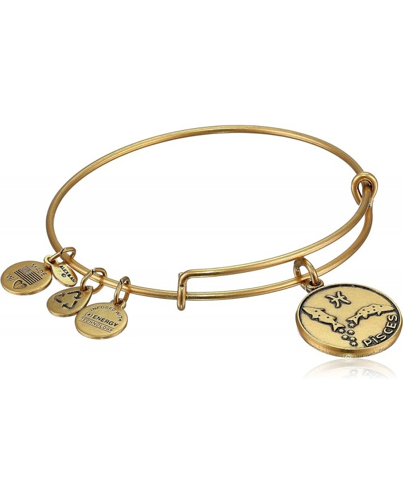 Zodiac II Expandable Wire Bangle Bracelet Pisces Russian Gold $18.48 Bracelets