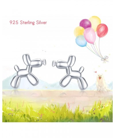 Dog Earrings for Women 925 Sterling Silver Cute Balloon Puppy Stud Earrings Funny Animal Jewelry Jewelry Gifts for Female Dog...