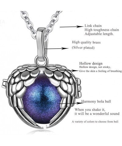 18mm Angel&wings Cage Harmony Ball Musical Pendant Angel Caller Women Necklace For Baby Jewelry Gift Style 17 $10.25 Necklaces