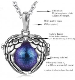 18mm Angel&wings Cage Harmony Ball Musical Pendant Angel Caller Women Necklace For Baby Jewelry Gift Style 17 $10.25 Necklaces