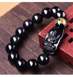 Buddha Pendant Necklace Bodhisattva Amulet Talisman Made of Obsidian Bracelets Bracelet Amulet (Acala Buddha) Akashagarbha Bu...