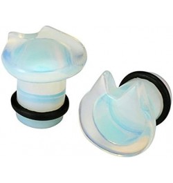 IPINK-Organic Stone Cute Cat Ear Stretching Single Flared Saddle Ear Plugs Stretcher Expander Gauge 2g-5/8 Opalite- 00g(10mm)...