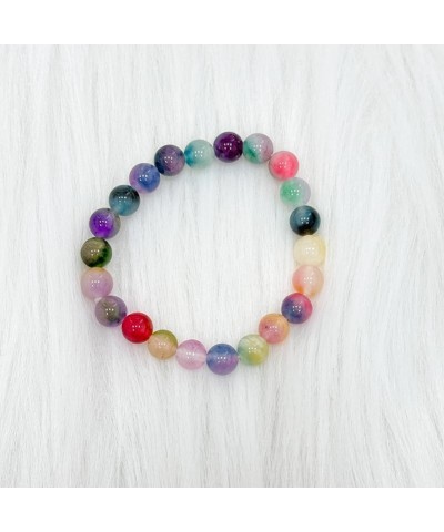 Natural Stone 8mm Bracelet For Mom Daughter Birthday Mothers Day Colorful Beaded Stretch Bracelet Inspirational For Women Gir...