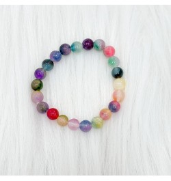 Natural Stone 8mm Bracelet For Mom Daughter Birthday Mothers Day Colorful Beaded Stretch Bracelet Inspirational For Women Gir...