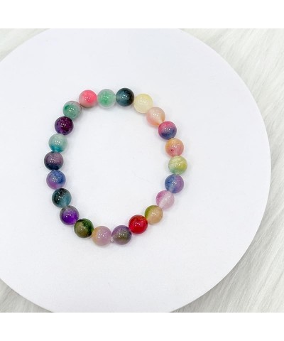 Natural Stone 8mm Bracelet For Mom Daughter Birthday Mothers Day Colorful Beaded Stretch Bracelet Inspirational For Women Gir...