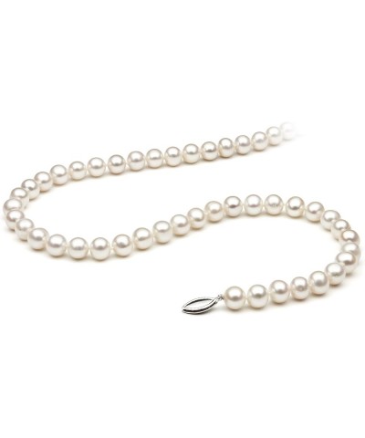 Sterling Silver Cultured Freshwater Pearl Necklace 24.0 Inches 8.0-9.0mm $34.65 Necklaces