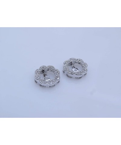 0.45 Carat (Ctw) Round White Diamond Swirl Earring Jackets for Women in Gold White Gold 10K - Metal Stamp $208.34 Earrings