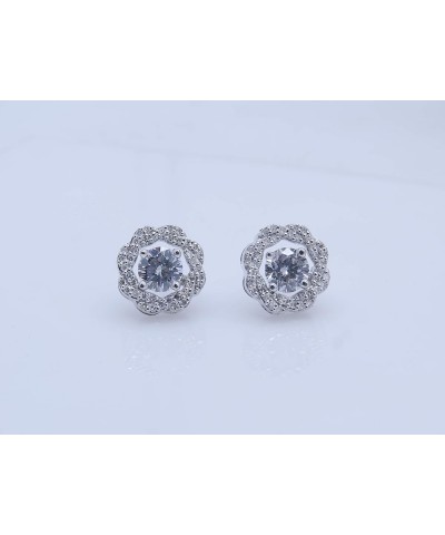 0.45 Carat (Ctw) Round White Diamond Swirl Earring Jackets for Women in Gold White Gold 10K - Metal Stamp $208.34 Earrings