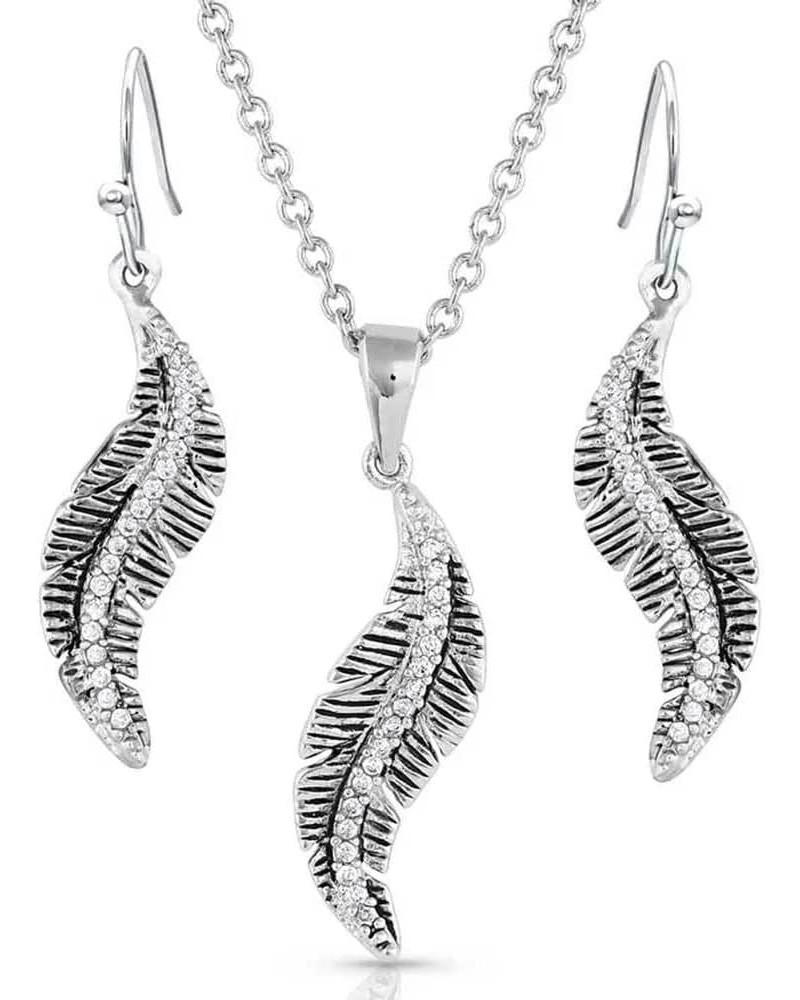 Women's Western Inspired Jewelry Set (All About the Curve Feather) $44.65 Jewelry Sets