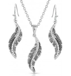 Women's Western Inspired Jewelry Set (All About the Curve Feather) $44.65 Jewelry Sets