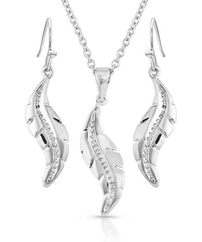 Women's Western Inspired Jewelry Set (All About the Curve Feather) $44.65 Jewelry Sets