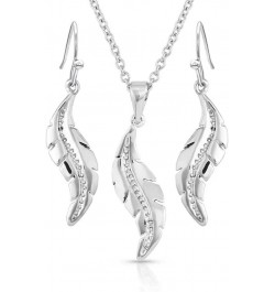 Women's Western Inspired Jewelry Set (All About the Curve Feather) $44.65 Jewelry Sets