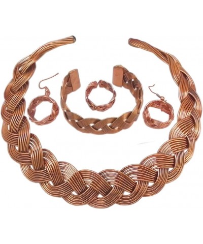 copper choker necklace set indian jewelry for girls and women $18.55 Jewelry Sets