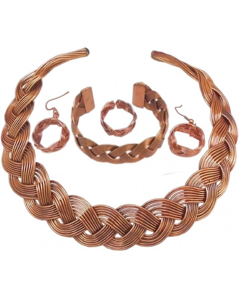 copper choker necklace set indian jewelry for girls and women $18.55 Jewelry Sets