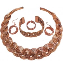 copper choker necklace set indian jewelry for girls and women $18.55 Jewelry Sets