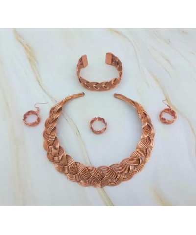 copper choker necklace set indian jewelry for girls and women $18.55 Jewelry Sets